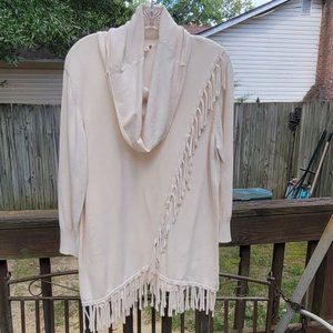 Reba tunic fringed sweater